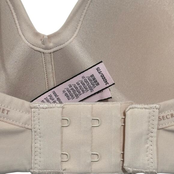 Victoria's Secret Nude T shirt lightly lined wireless size 34 DDD 34 F - Picture 7 of 9